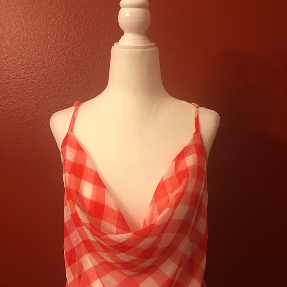 Lovers & Friends Kitt Gingham Plaid Tank Top Large - Picture 3 of 8